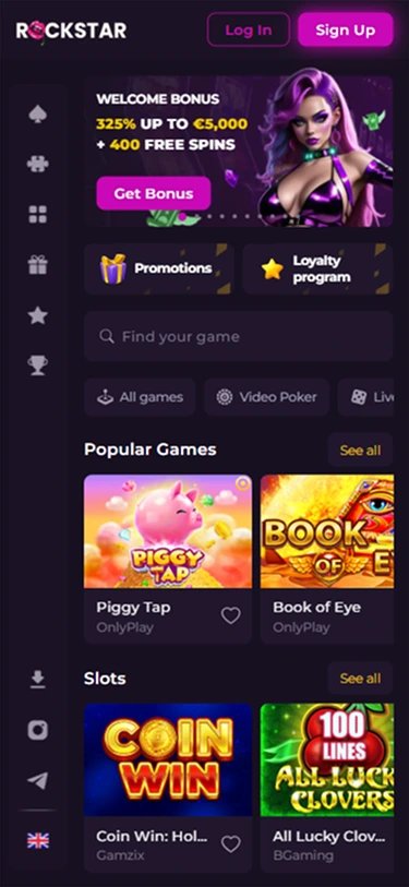 Explorez Rockstar Casino